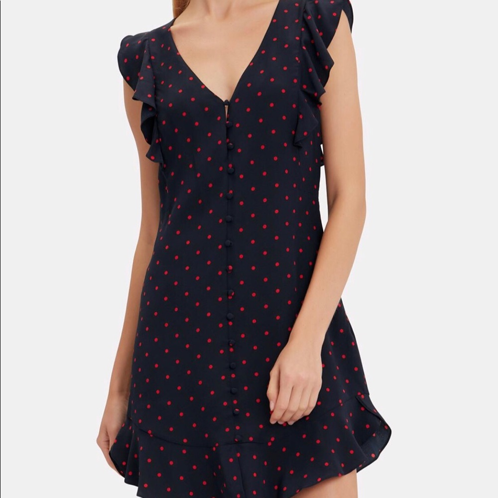 INTERMIX Mila Polka Dot Dress